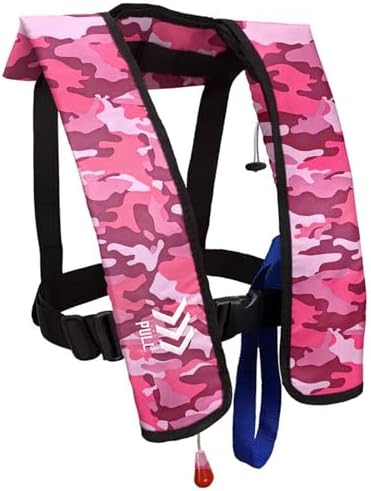 Automatic Inflatable Life Jacket|Life Vest for Adults|PFD Low Profile|Supports up to 330 lbs(YSH700) by morinokawau