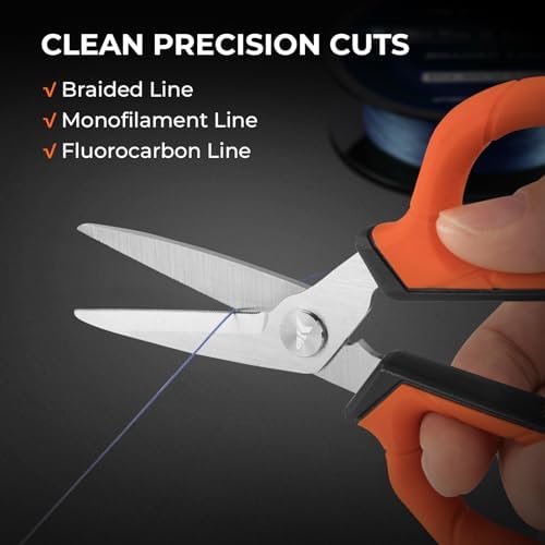 KastKing Paradox 6 inch Fishing Scissors for Braided Fishing Line - Image 4