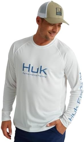 HUK Men's Pursuit Vented Long Sleeve Fishing Shirt (+30 UPF) by HUK