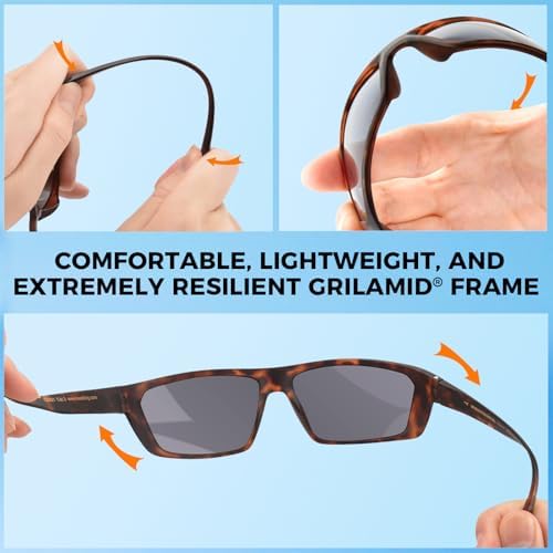 KastKing Huzzah Polarized Sport Sunglasses for Men and Women, Wrap Design - Image 5
