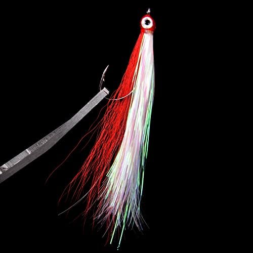 Clouser Minnow Fishing Flies, 10pcs Saltwater Fly Fishing Lures Hand Tied Clouser Minnow Fly Streamer Hooks for Bass Striper Flounder Saltwater Freshwater - Image 4