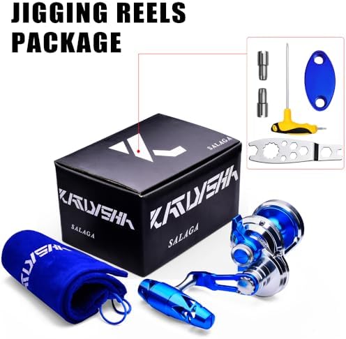 Fishing Jigging Reel Conventional Reels - Lever Drag Saltwater Heavy Duty Deep Ocean Big Game Offshore Round Aluminum Trolling Reel - Saltwater Jigging Fishing Reels - Image 5