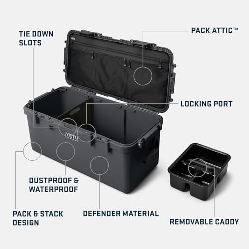 YETI LoadOut GoBox Collection, Divided Waterproof Cargo Case, Dry Box, Camera Case, Fishing Tackle Box - Image 2