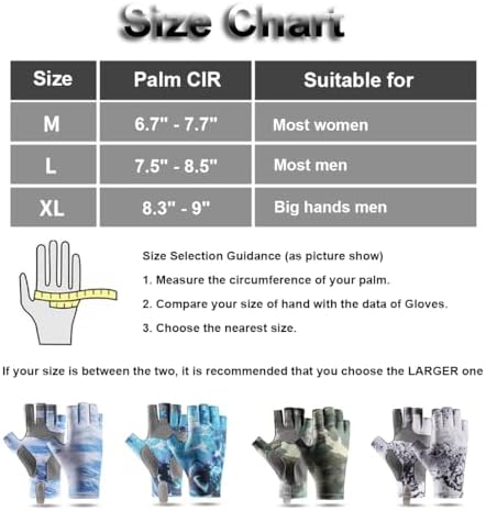 SUJAYU Fishing Gloves - Men & Women's UV Protection Sailing, Kayak, Paddling & Rowing Gloves - Image 7
