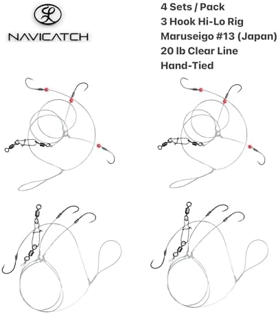 Hi-Lo Rig – Pre-Tied Hooks, PE Line, 4/6 Pack, #13/#16/#20 - Image 5