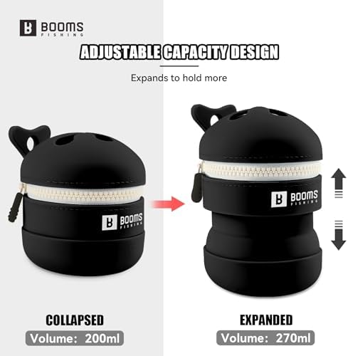 Booms Fishing Portable Trash Pouch: Silicone Expandable & Collapsible Fishing Line Waste Cantainer - ST2 Eco-Friendly Reusable Garbage Holder for Fishing, Hiking, Camping & Outdoor Activities - Image 3