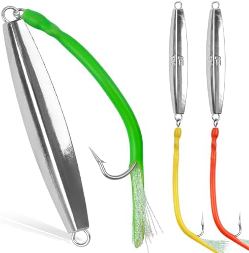 Diamond Jigs Saltwater Fishing Lures, Bottom Bouncing Sinking Casting Lures by JSHANMEI
