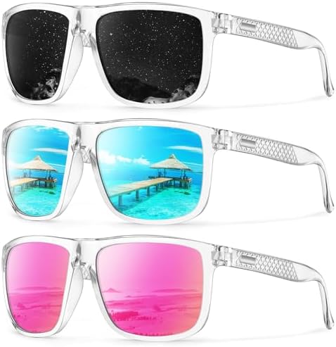KALIYADI Polarized Sunglasses for Men, Lightweight Sun Glasses with UV Protection for Driving Fishing Golf by KALIYADI
