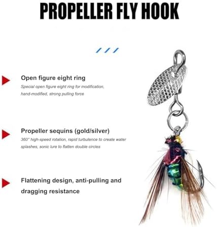 Fly Fishing Bait Flyfishing Gear Strong Grip Reflective Sequins - Image 6