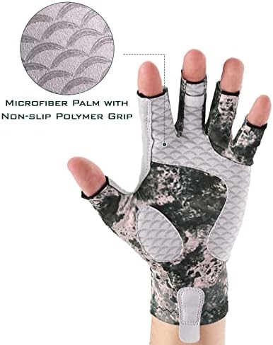 KastKing La Sal UPF50+ Fingerless Fishing Gloves, Men and Women - Image 4