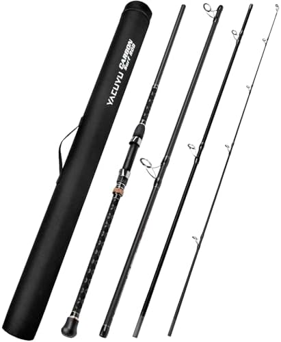 PROBEROS Surf Fishing Rod - Casting Spinning Fishing Rods with Tube(Case) 3 Piece 9'/10'/11'/12' Carbon Saltwater Travel Surf Spinning Rods by Proberos