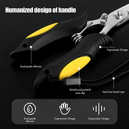 Hikary Long Nose Fishing Pliers,Ice Fishing Gear,Stainless Steel Hook Remover Braid Cutter Rustproof Fishing Multi-Tools Fishing Gripper for Freshwater Saltwater - Image 5