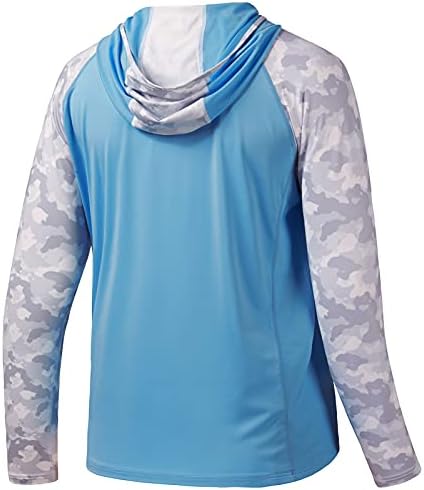 BASSDASH Men’s UPF 50 Performance Fishing Shirt Cooling Hoodie Camo Long Sleeve FS17M - Image 3