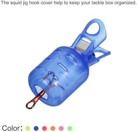 PATIKIL Squid Jig Hook Protector Case, Fishing Hook Covers Hooks Bonnets Jigs Lure Cover Tackle Boxes Tools - Image 5