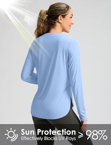 G Gradual Women's Sun Shirts UPF 50+ Long Sleeve Workout Hiking Tops - Image 4