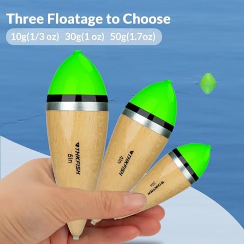 THKFISH Fishing Bobbers Slip Bobbers for Fishing Floats Bobbers for Fishing Balsa Bobbers for Steelhead Fish Float Rigs Freshwater Saltwater Floatage - Image 5