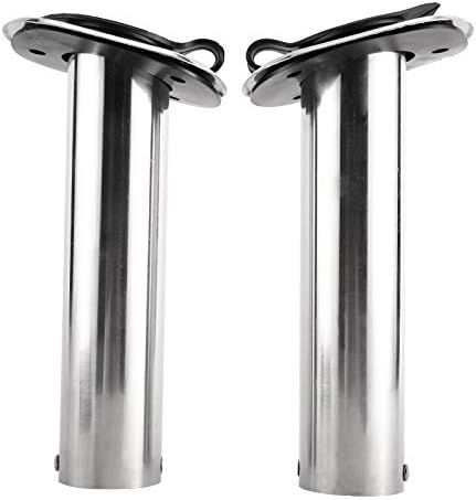 YaeMarine 4Pcs Stainless Steel Rod Holders with Rubber Cap, Liner, Gasket - Image 4
