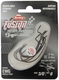 Berkley Fusion19 Wide Gap Live Bait Hooks, Size 4 Fishing Hooks, Needle Point with SlickSet Coating for Easy Penetration, Forged for Added Strength - Image 2