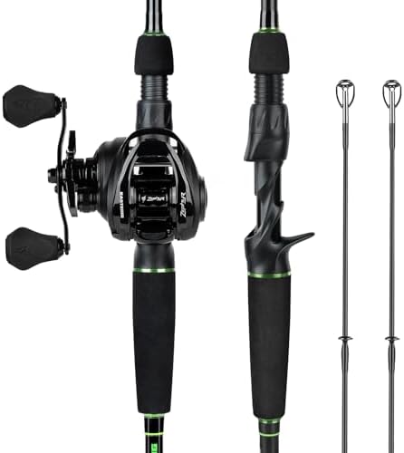 KastKing Zephyr Dual-Tip Baitcaster & Spinning Fishing Rod and Reel Combo by KastKing