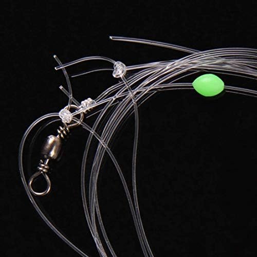 Fishing Bait Rigs Saltwater, 5/15packs Flounder Hi-Lo Rigs with Flash Teasers, 2 Hook Bottom Fishing Rigs Double Drop Surf Fishing Leaders for Flounder Sea Bass Halibut Black Fish Fishing - Image 6