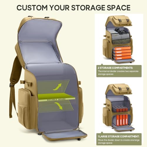 RAINSMORE Fishing Backpack, 45L Large Water-resistant Fishing Tackle Bag - Image 5