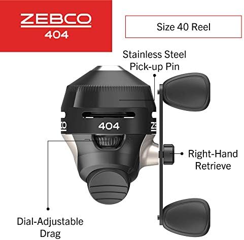 Zebco 404 Spincast Fishing Reel, - Image 2