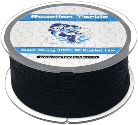 Reaction Tackle Braided Fishing Line - Pro Grade Power Performance for Saltwater or Freshwater Fish - Colored Fishing Line Braid for Extra Visibility by ReactionTackle