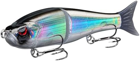 Bassdash SwimShad Glide Baits Jointed Swimbait Bass Pike Salmon Trout Muskie Fishing Lure by Bassdash