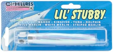 C&H Lil Stubby Fishing Lure, Ballyhoo Skirt, 5.5 in, Saltwater Trolling - Image 2