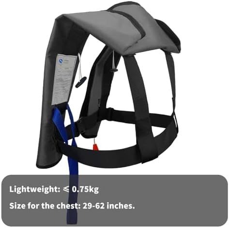 Automatic Inflatable Life Jacket|Life Vest for Adults|PFD Low Profile|Supports up to 330 lbs(YSH700) - Image 5