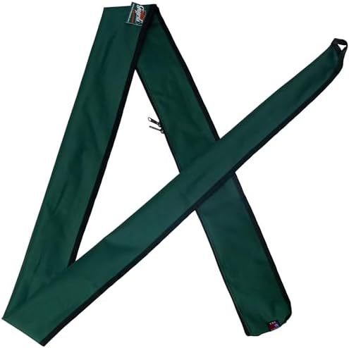 Premium Marine Canvas Fishing Rod Cover Bag Sleeve – Full-Enclosure Rod Protector – Fits One Fishing Rod – Head-to-Head-Zipper Design – Made in USA by PoleGuardsKeepitProtected