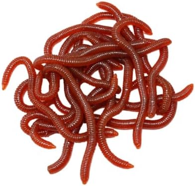 Simulation Earthworm Soft Fishing Lures Shrimp Scented Artificial Worm Bait by Unknown
