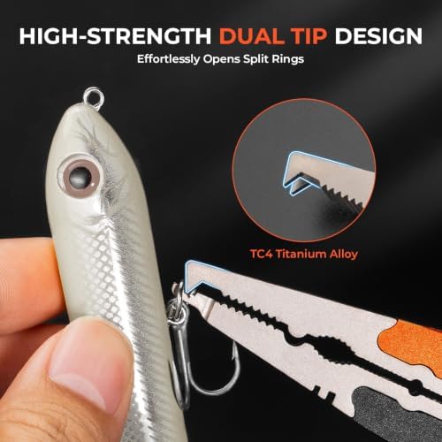 KastKing Ti-Forge Titanium Jaw Fishing Pliers, Freshwater & Saltwater - Image 3