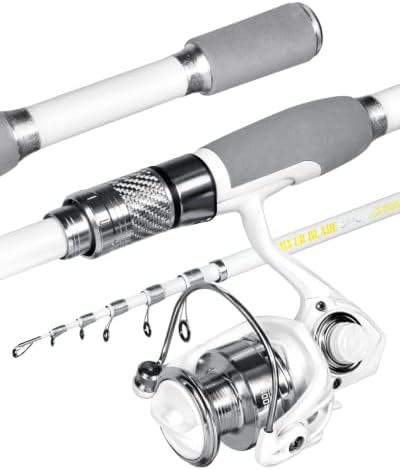 Ghosthorn Telescopic Fishing Rod and Reel Combo Spinning Fishing Pole Kit by Ghosthorn