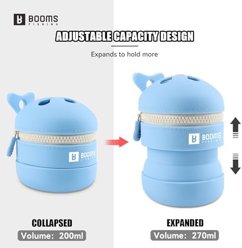 Booms Fishing Portable Trash Pouch: Silicone Expandable & Collapsible Fishing Line Waste Cantainer - ST2 Eco-Friendly Reusable Garbage Holder for Fishing, Hiking, Camping & Outdoor Activities - Image 2