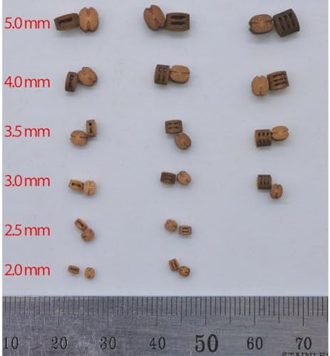 Model Shipways Beautiful Blocks 1 Sheave Wood Block 20 Pack (3.5 mm) - Image 3