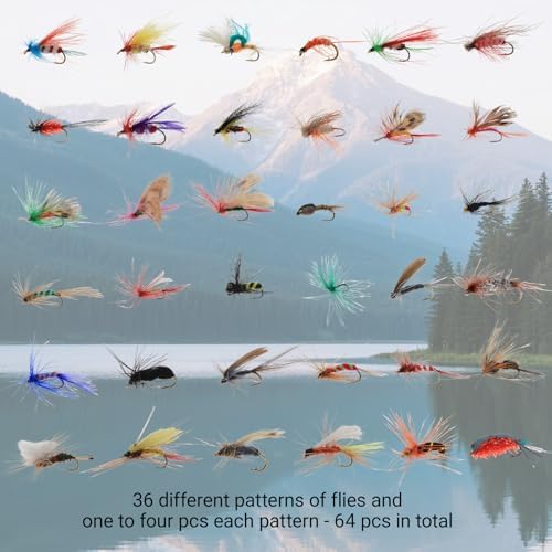 Fly Fishing Kit, Handcrafted Dry Wet Flies with Realistic Lure Design Ready - Image 6