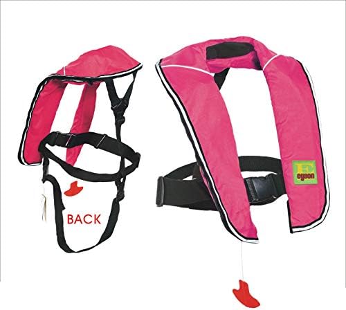 Top Safety Child Life Jacket with Whistle - Auto Inflatable Slim Lifejacket Life Vest PFD for Children Kids Youth - Boating Fishing Sailing Kayaking Surfing Swimming - Adjustable Life Saving Vest - Image 2