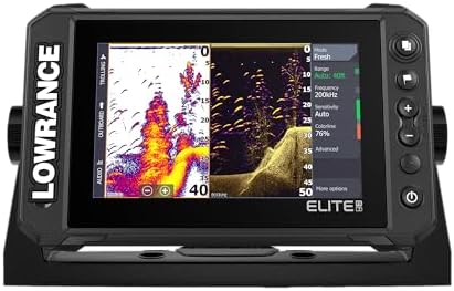 Lowrance Elite FS Fish Finder/Chartplotter, 7-12 Inch, C-MAP Charts by Lowrance