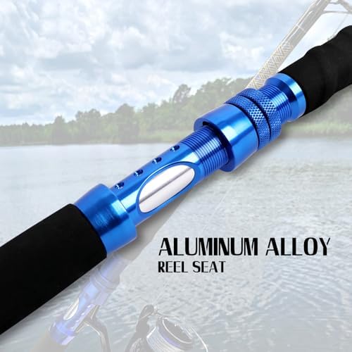 Fiblink Saltwater Graphite Jig Jigging Spinning Fishing Rod Deep Sea Jig Pole 5'6"/6' - Image 4