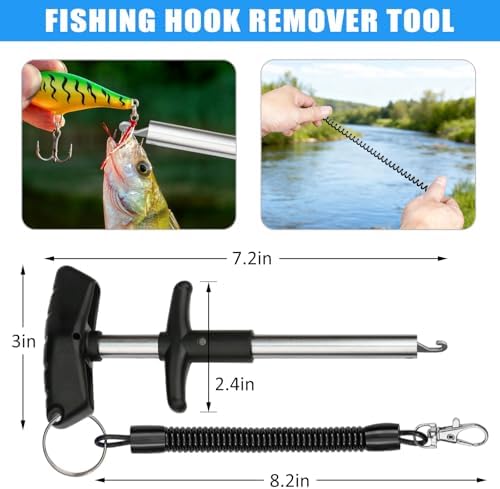 13-in-1 Fishing Multi-Tool Kit with Pliers, Fillet Knife, Lip Gripper, Scissor, Hook Remover - Fly, Ice, Saltwater & Freshwater Fishing for Serious Angler - Image 4