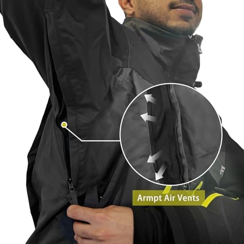 8 Fans Fishing Wading Jackets Breathable Waterproof Fishing Rain Jackets for Men&Women - Image 2