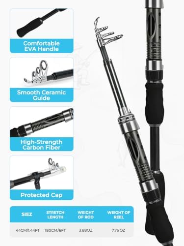 Jenseits Fishing Rods, Fishing Pole & Reel Combos for Freshwater Fishing - Image 3