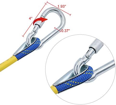 X XBEN Outdoor Climbing Rope 10M(32ft) 20M(64ft) 30M(96ft) 50M(160ft) 70M(230ft) 152M(500FT) 352M(1000FT) Static Rock Climbing Rope for Escape Rope Ice Climbing Equipment Fire Rescue Parachute - Image 3