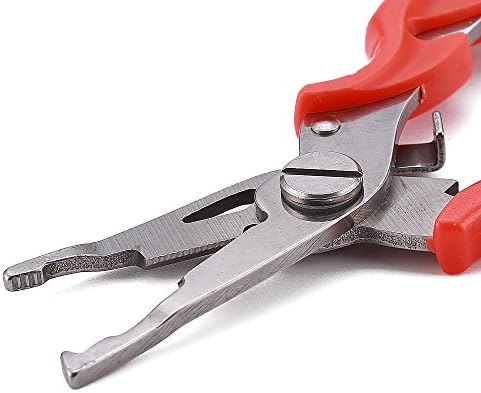 FOSTAR Fishing Pliers, Stainless Steel Hook Remover, Fishing Line Scissors, Braided Line Cutters, Split Ring Opener, 5 Inch Fishing Tool - Image 6