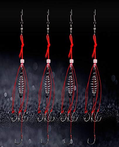 Dyxssm Trap Fishing Hooks Carp Fishing Baits Hook Lure with Fishing Spring Carp Feeder (Pack of 4) - Image 5