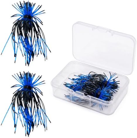 Spider Fishing Jig Lures, 1/4 and 1/8 Oz Finesse Style, 2-Pack by FishHog