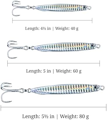 Saltwater Fishing Lures Fishing Jigs Fishing Spoons for Striped bass, Pompano, Spanish Mackerel ，Bluefish - Image 6