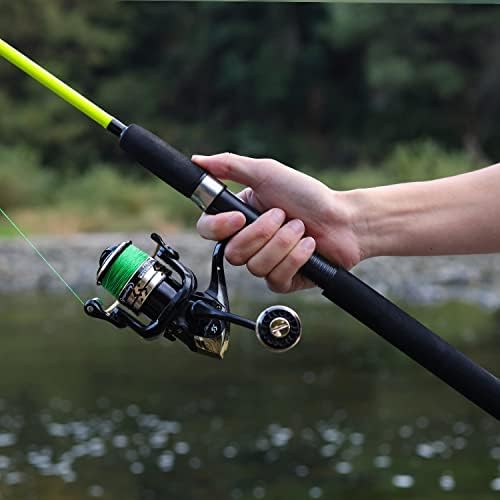 Sougayilang Fishing Rod, 2-Piece Composite Graphite & Glass Blanks Saltwater Trolling Rod Offshore Surf Fishing Pole with Stainless Steel Line Guides for Catfish, Salmon Glass Fiber Spinning Rod - Image 7