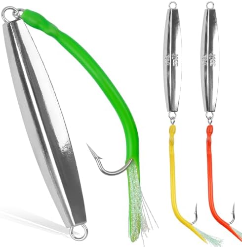 Diamond Jigs Saltwater Fishing Lures, Bottom Bouncing Sinking Casting Lures by JSHANMEI